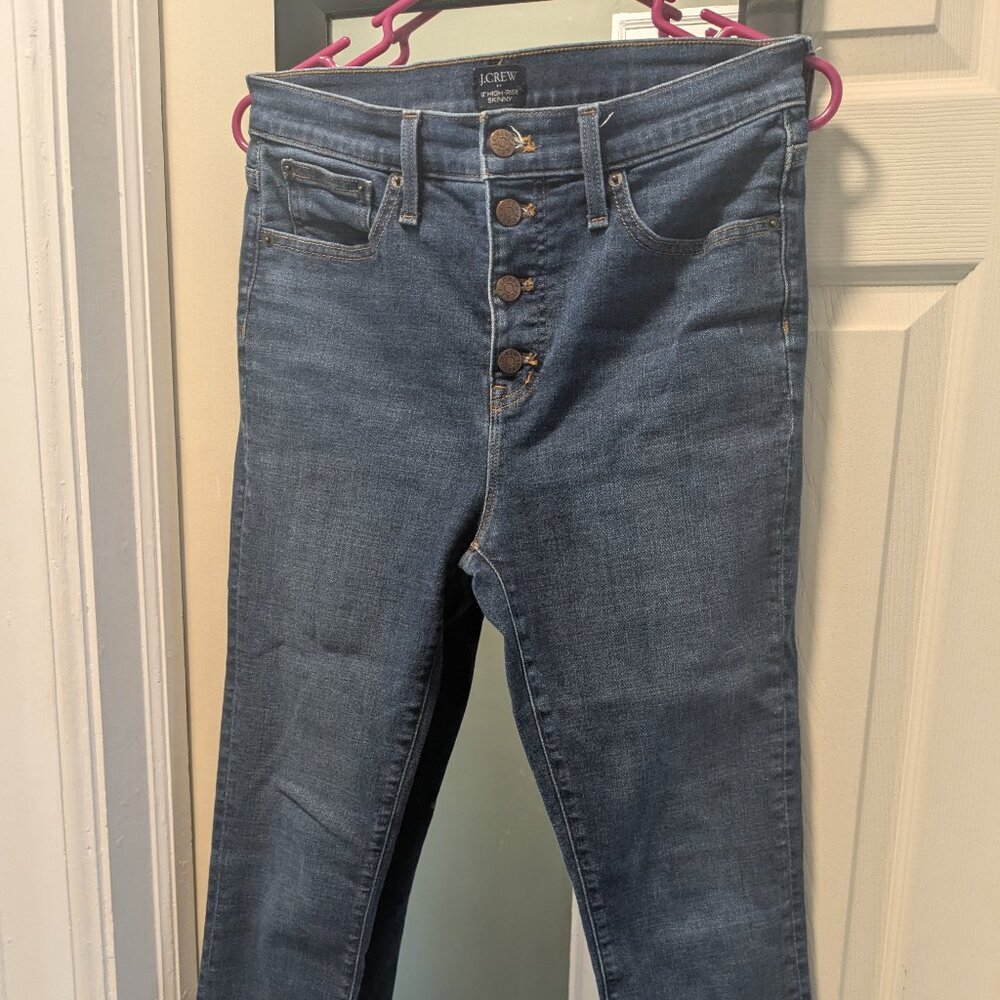 J Crew 10" High-Rise Skinny jeans size 29